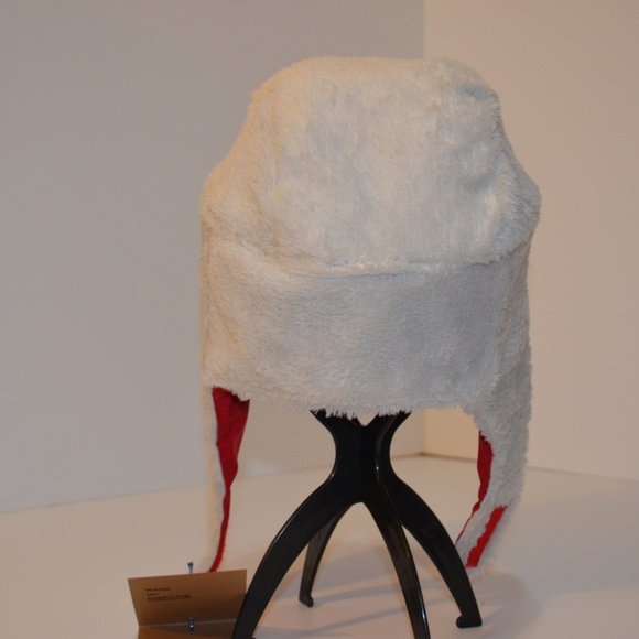 Homemade Musher Hat Red Waterproof Nylon Upper Shell White Fleece Inner Shell OS - Picture 8 of 16
